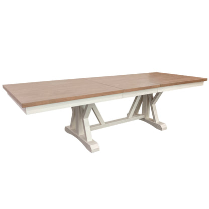 Americana Modern Dining - Trestle Extendable Dining Table - Cotton