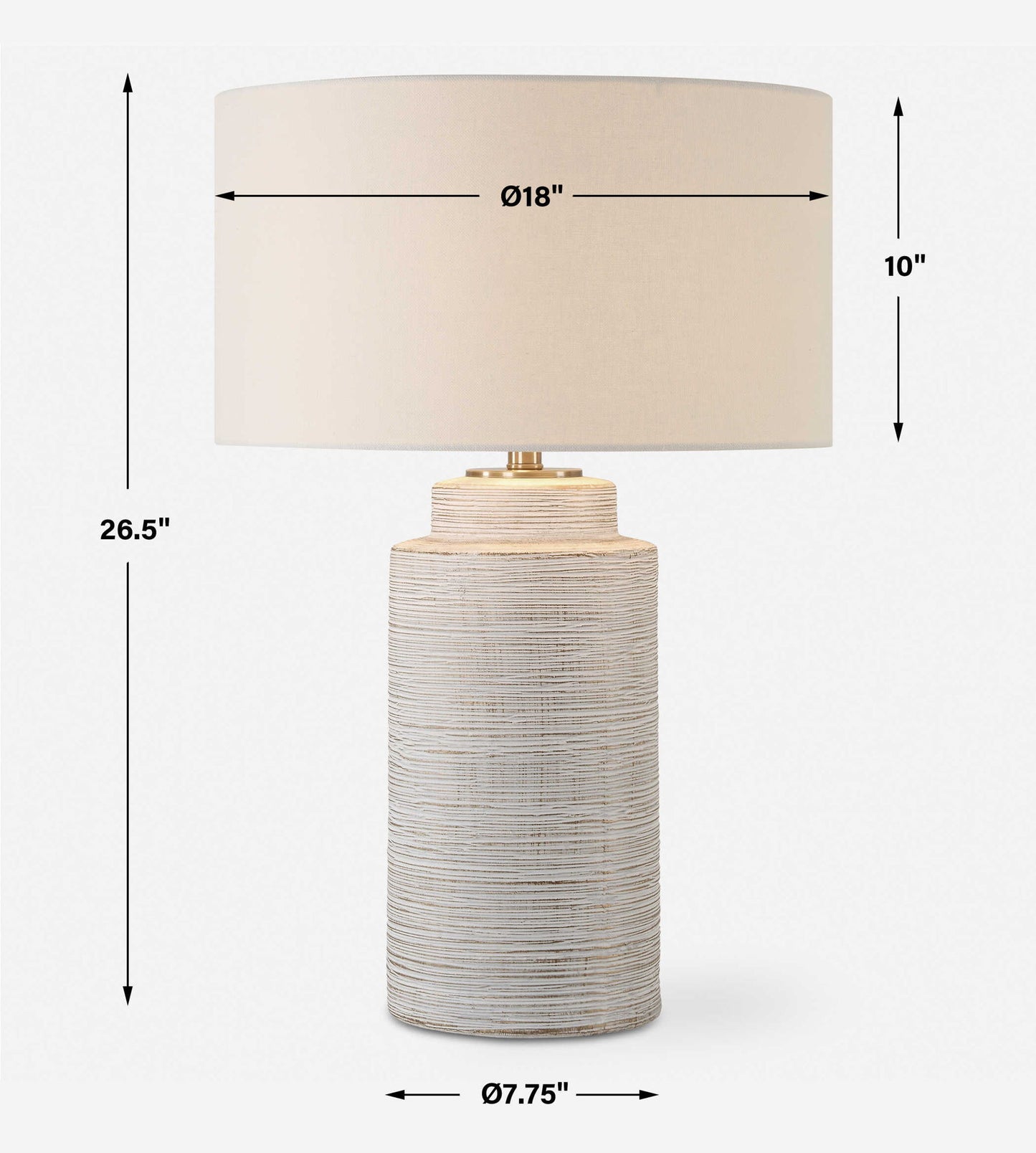 Crimp - Ribbed Table Lamp