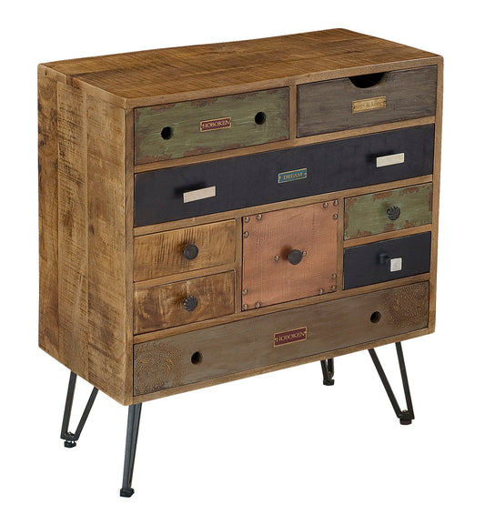 Brisbane - Nine Drawer Chest - Multicolor Mango