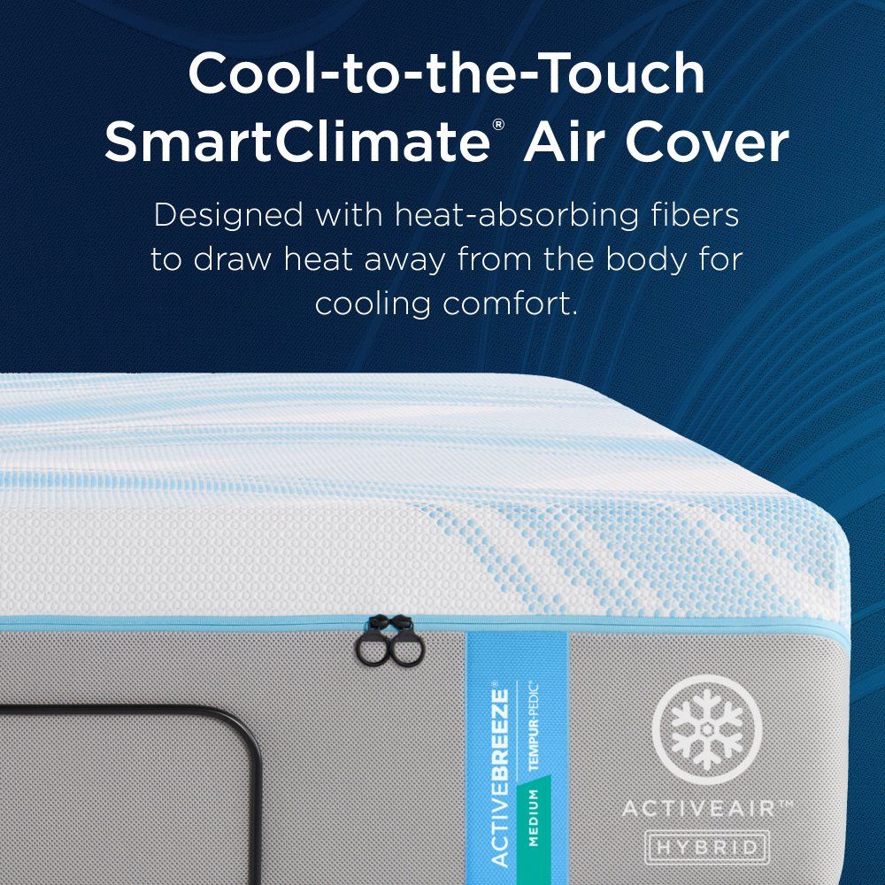 Tempur-Breeze - Tempur-ActiveBreeze Medium Hybrid Mattress