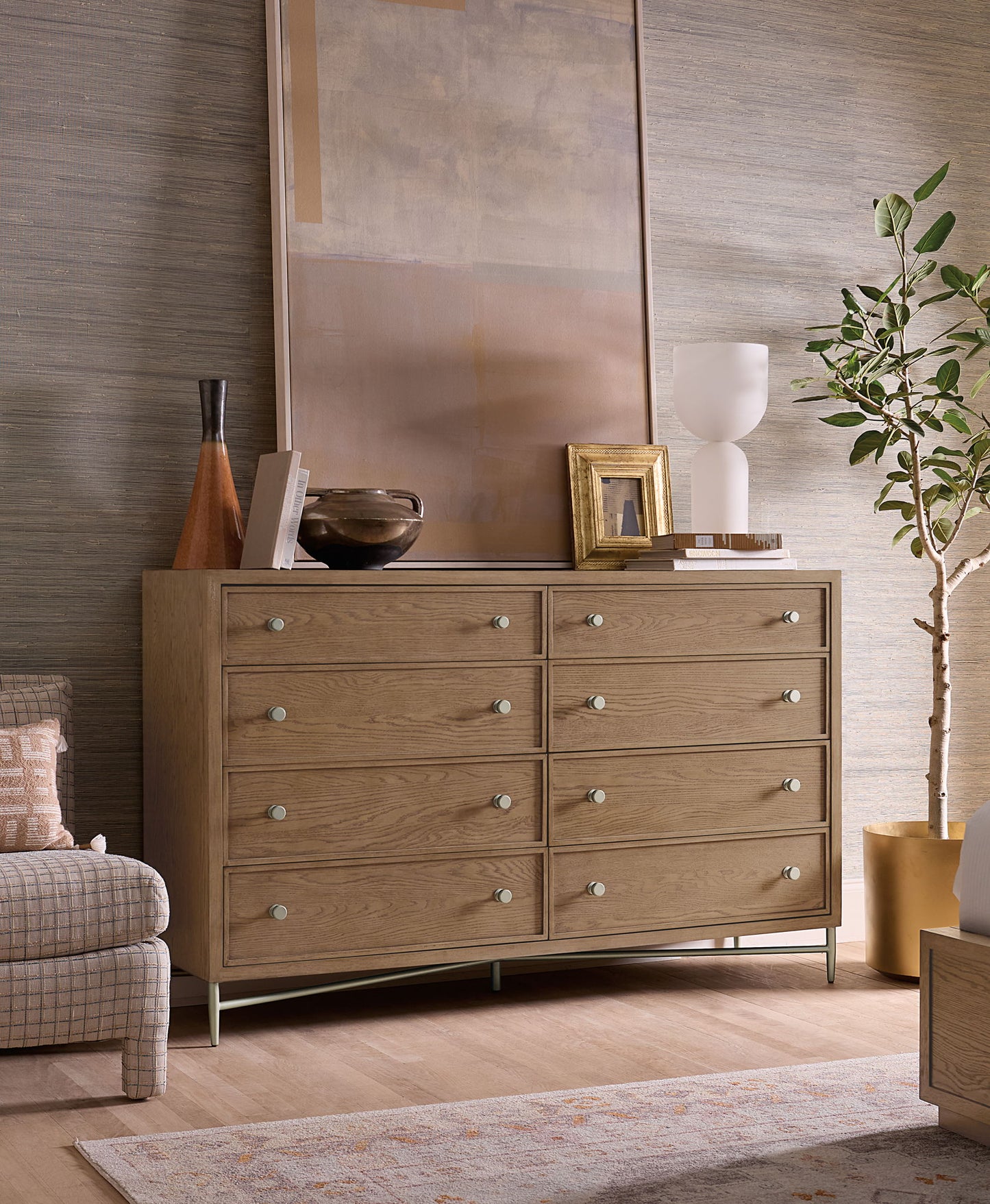 Sonnet - Eight-Drawer Dresser - Dark Gray