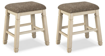 Bolanburg - Beige - Upholstered Stool (Set of 2)