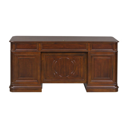 Brayton Manor - Jr Executive Desk - Dark Brown