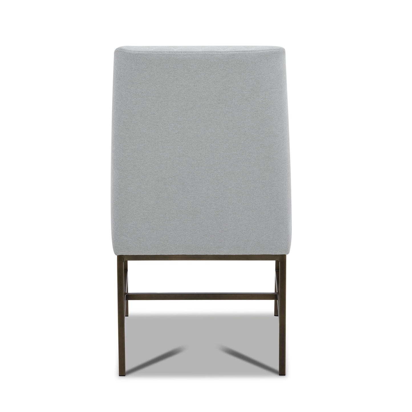 Crossings - Eden Rectangular Dining Table With 4 Upholstered Chairs - Toasted Tumbleweed & Pearl Silver