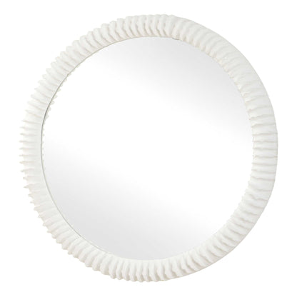 Akiko - Round Mirror - White