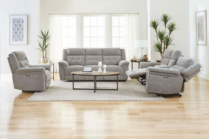 Richland - Power Reclining Sofa - Bristol Gray