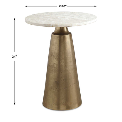 Midsummer - Accent Table - Antique Brass