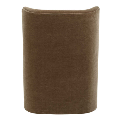 Outlook - Modern Velvet Dining Chair - Brown