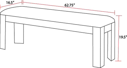 Cedar Fork - Dining Bench - Smoked Arabica