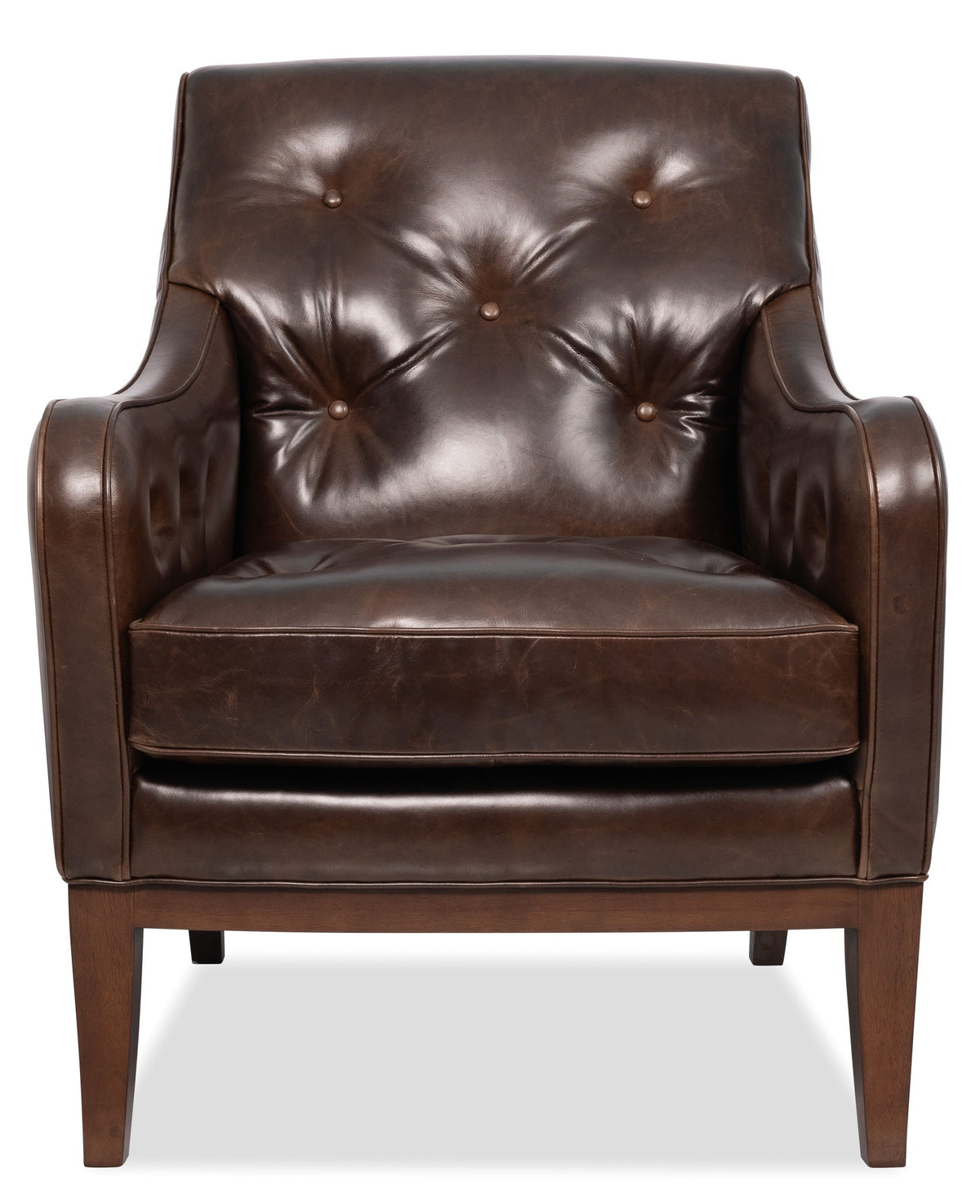 CC - Belvedere Tufted Lounge Chair - Dark Brown