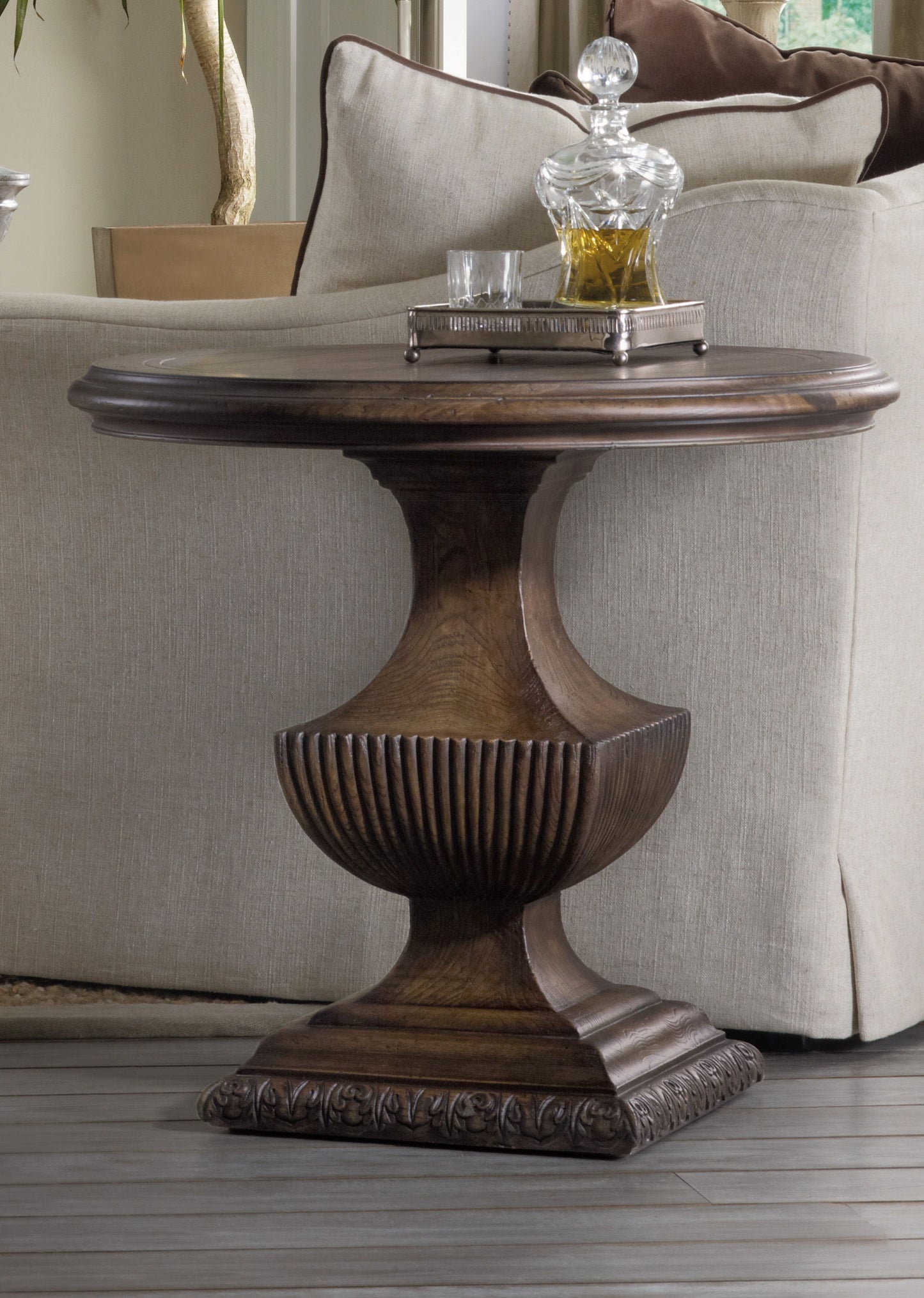 Rhapsody - Urn Pedestal Nightstand