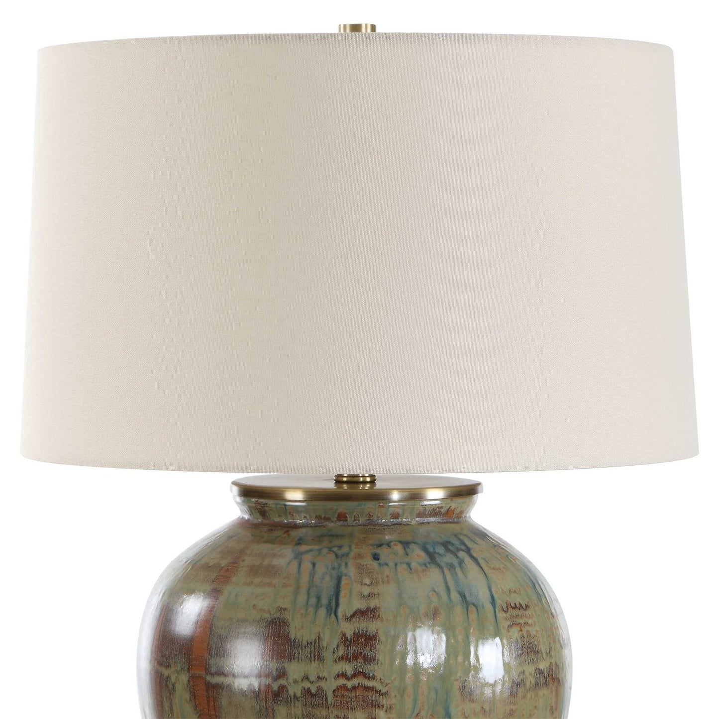Olisa - Table Lamp - Brown Green