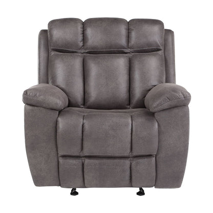 Goliath - Manual Glider Recliner - Arizona Grey