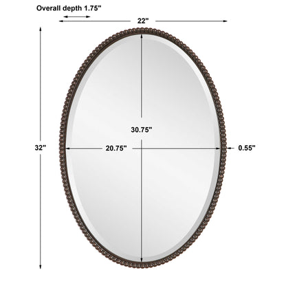 Sherise - Oval Mirror