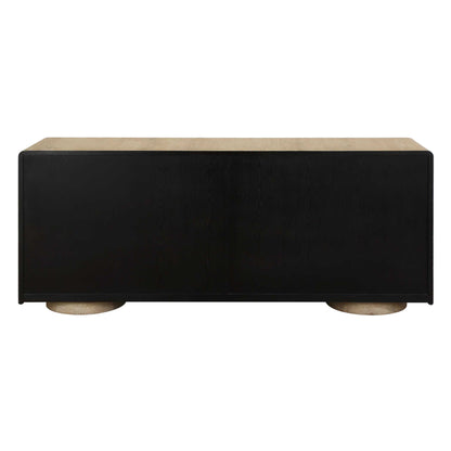 Evanston - 4 Door Natural Oak Cabinet - Woodtone