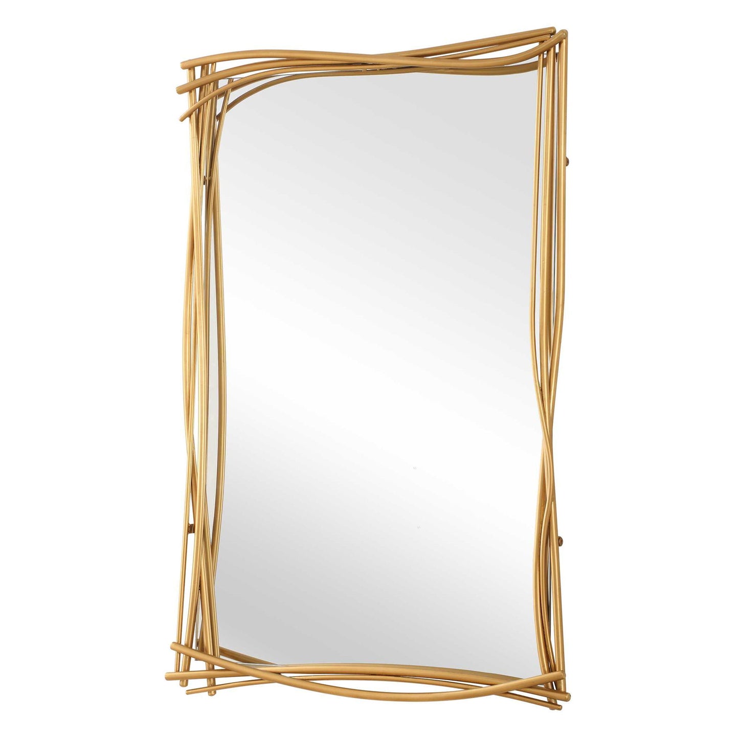 Curved Branches - Mirror - Gold