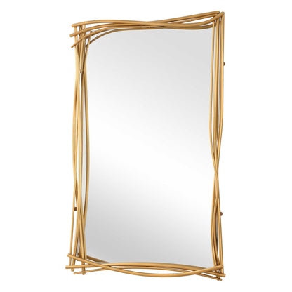 Curved Branches - Mirror - Gold