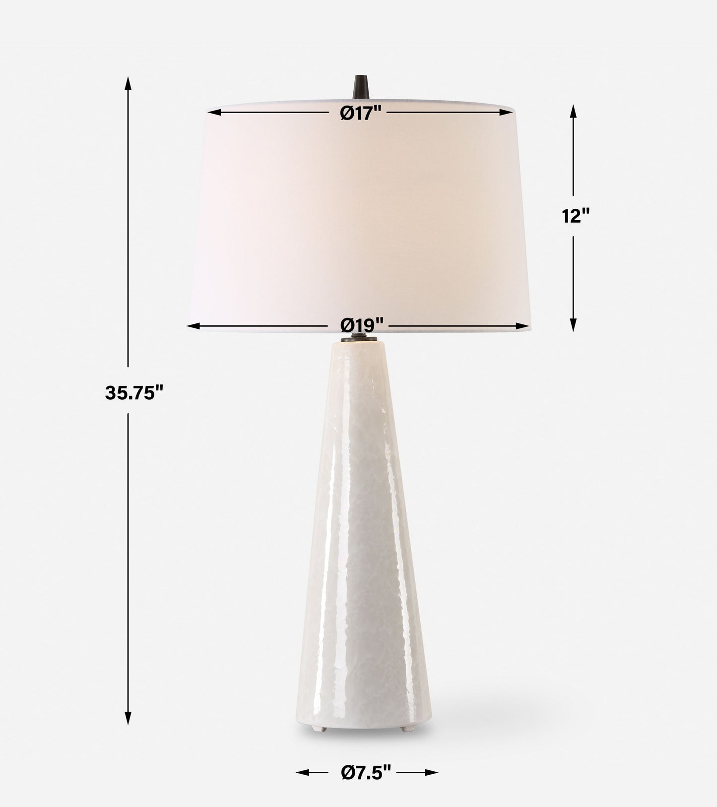 Loire - Ivory Glaze Table Lamp