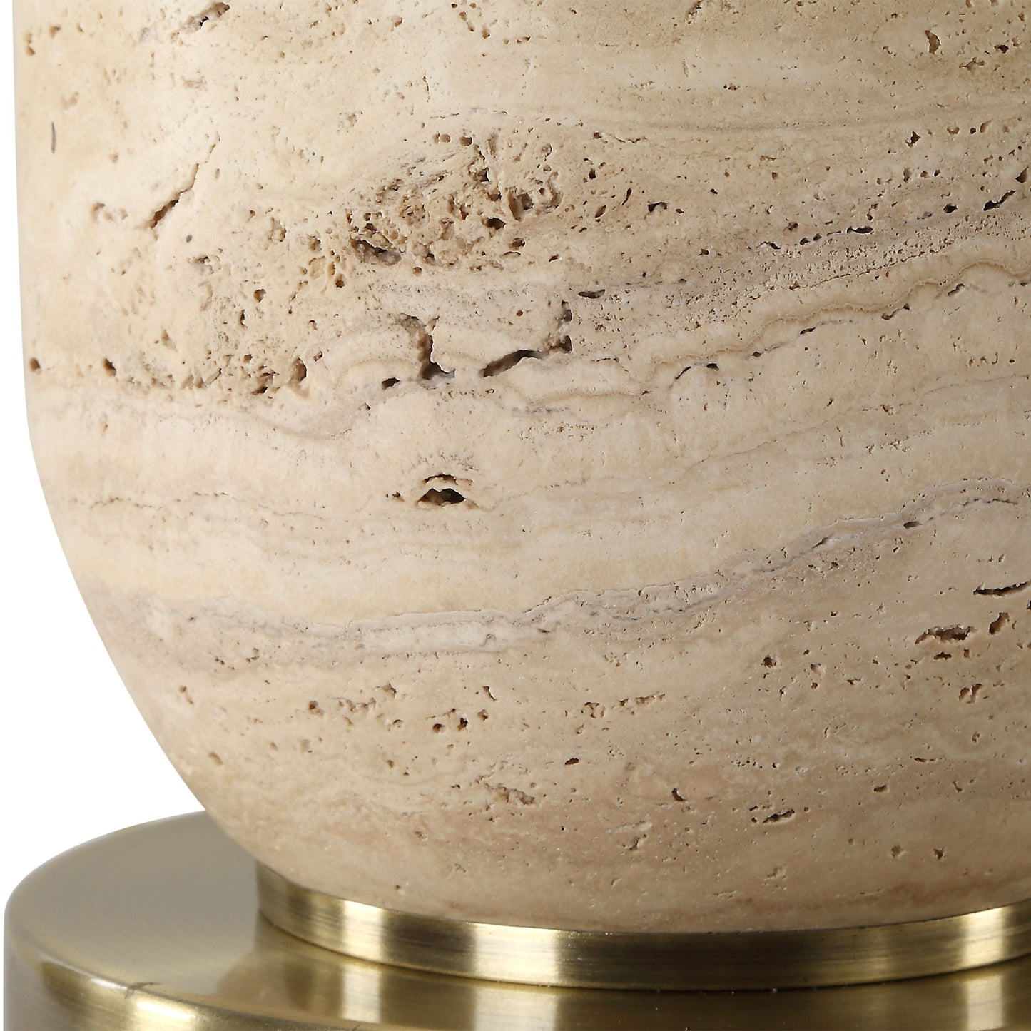 Aubrey - Travertine Table Lamp