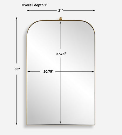 Cassidy - Brass Arch Mirror