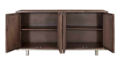 Brownstone - Four Door Credenza - Nut Brown