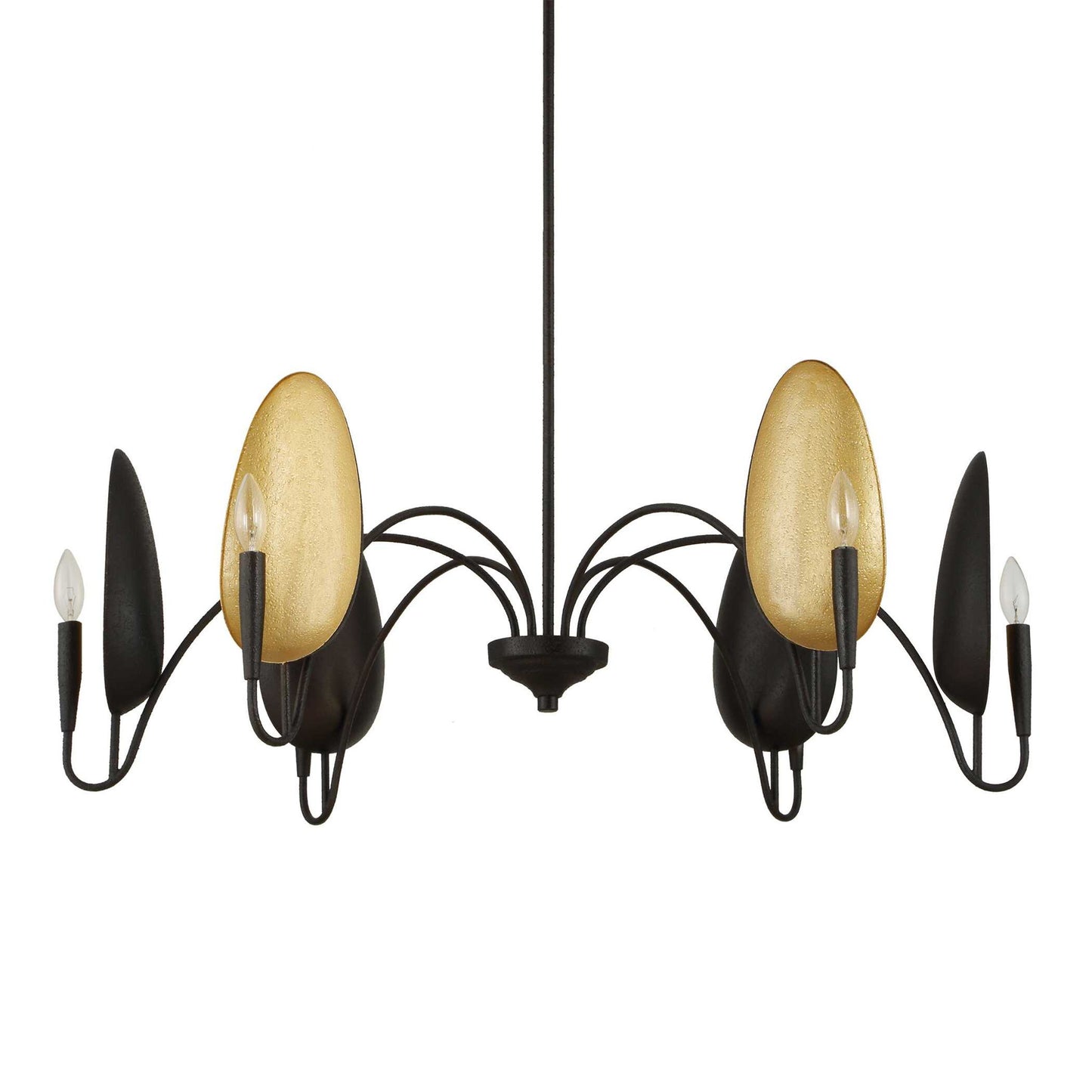 Warwick - 6 Light Chandelier - Matte Black