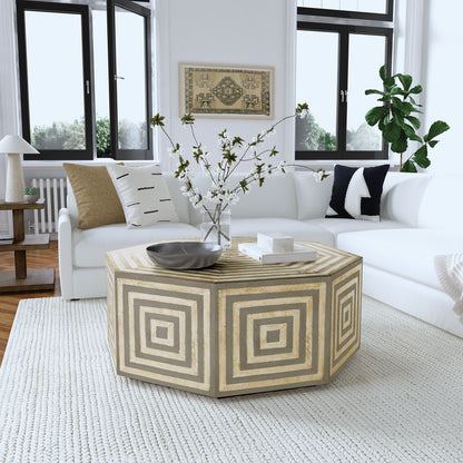 Commerce And Market - Octagonal Cocktail Table
