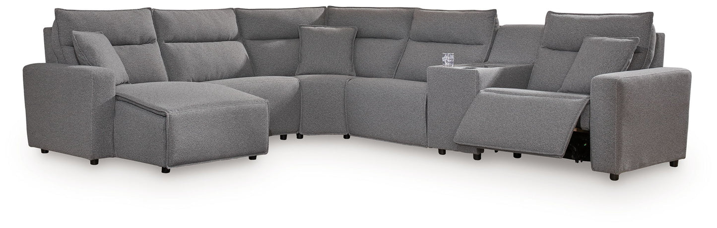ModMax II - Salt And Pepper - Reclining Sectional