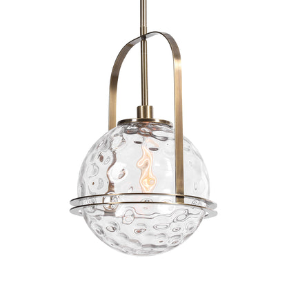 Mimas - 1 Light Globe Pendant - Gold