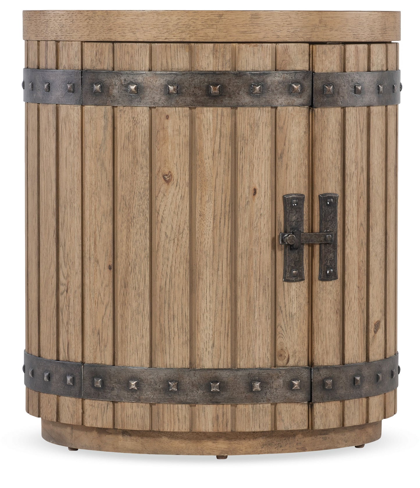 Vineyard Row - Wine Barrel End Table - Light Brown