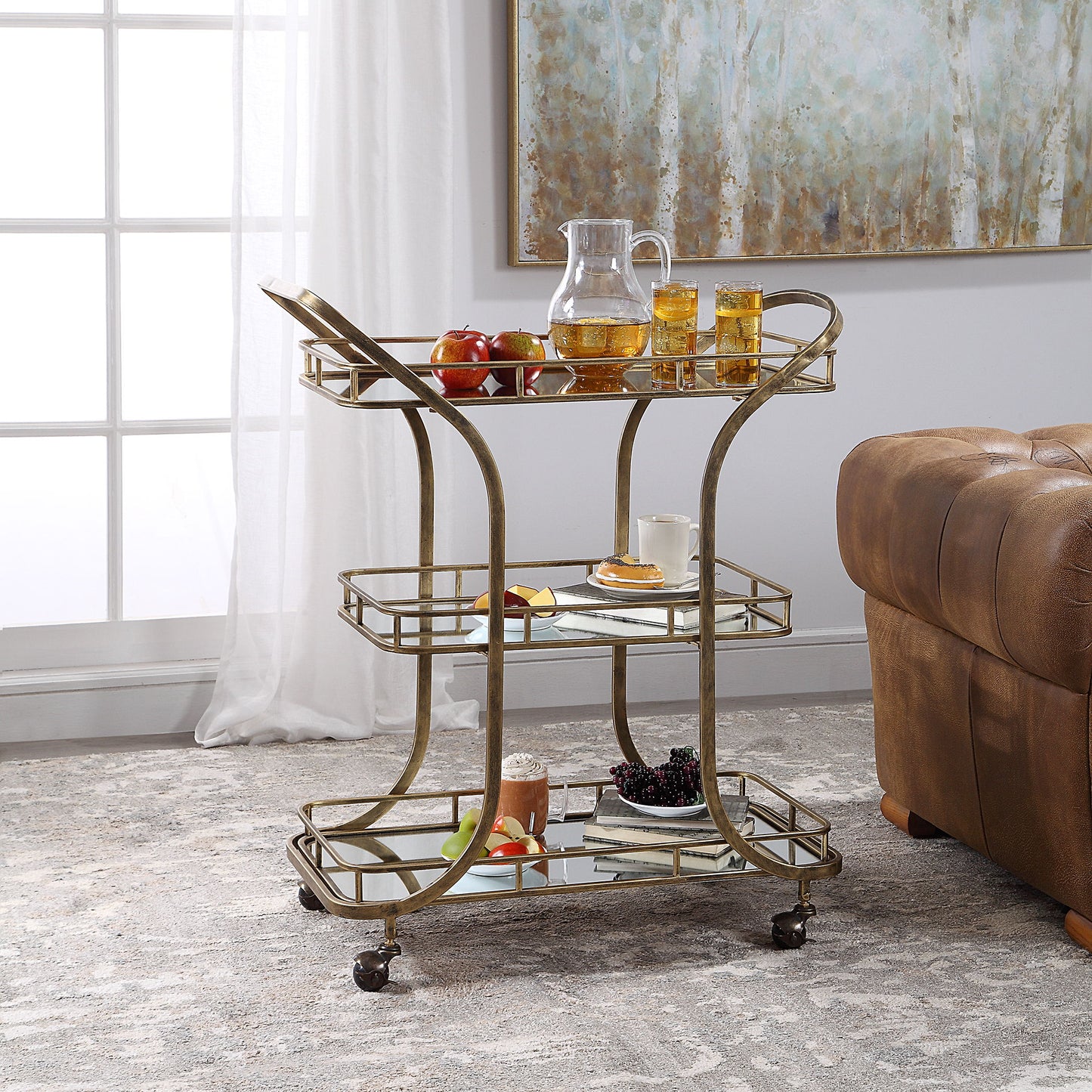 Stassi - Serving Cart - Gold