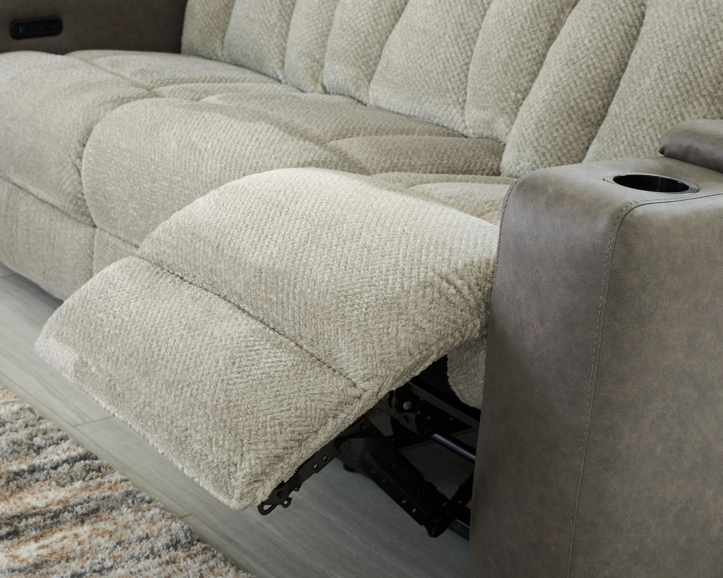 WhipLash - Sisal - Power Reclining Sofa With Adj Headrest