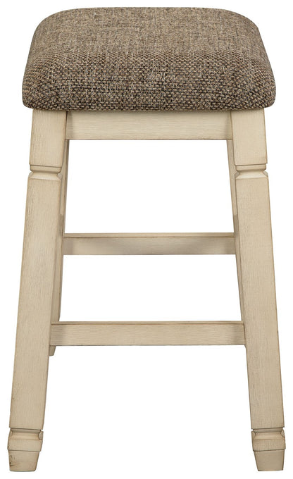 Bolanburg - Beige - Upholstered Stool (Set of 2)