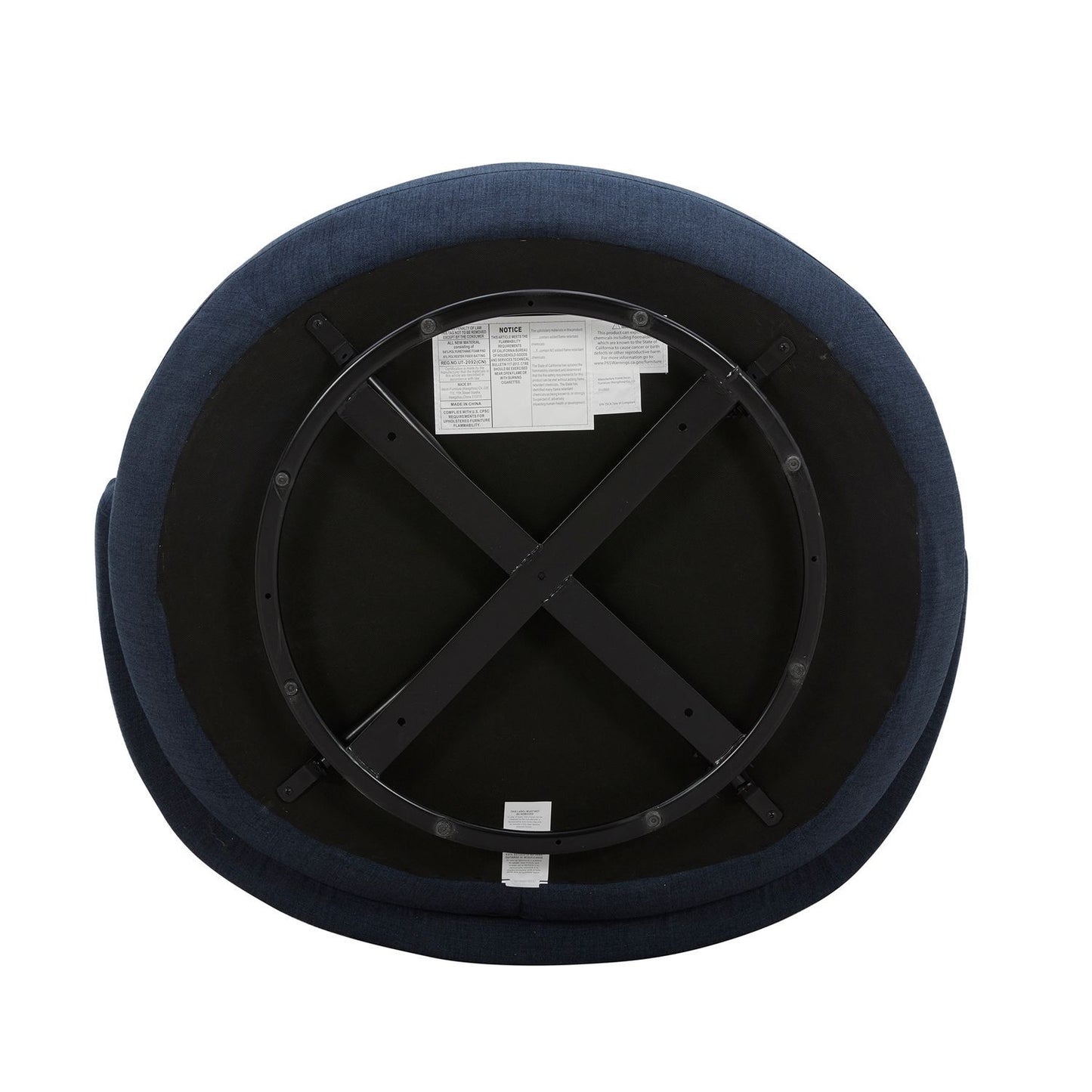 Haley - Upholstered Swivel Cuddler Chair