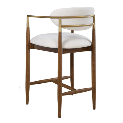 Moxie - Counter Stool - Walnut / White