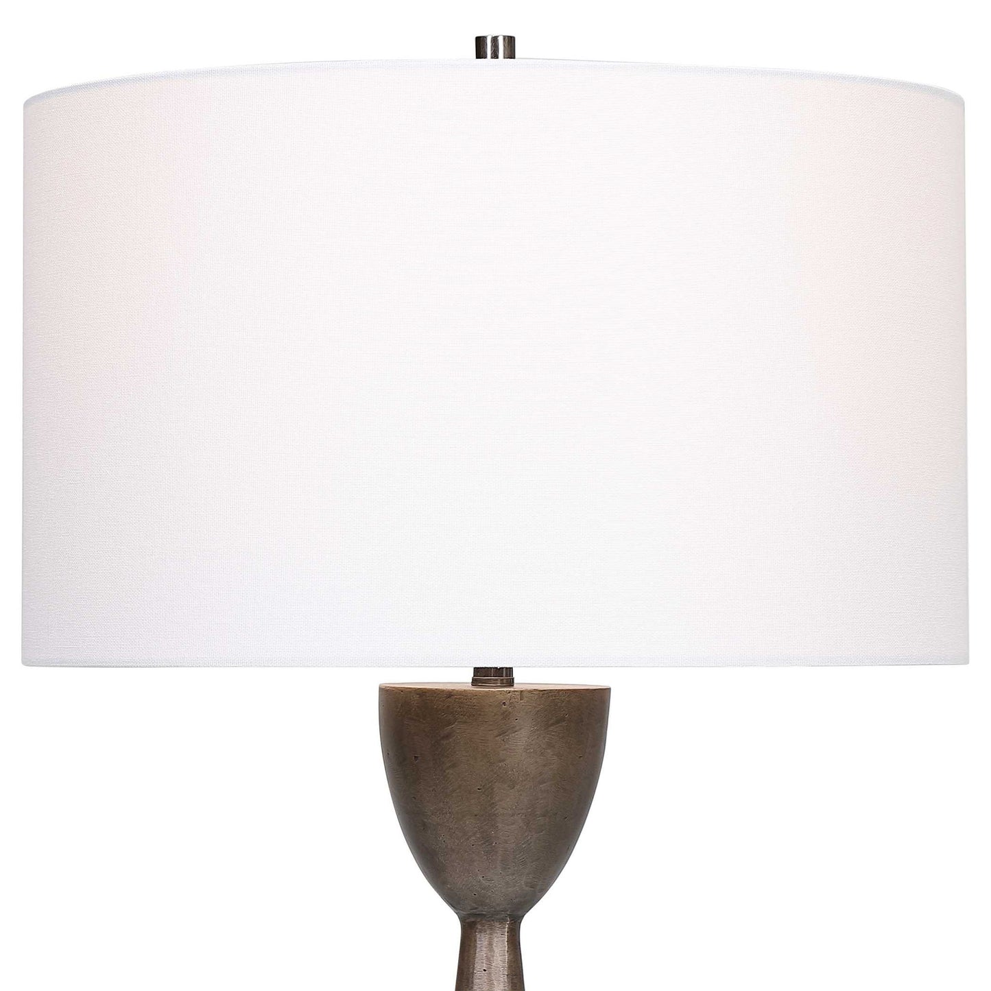 Waller - Handcrafted Cast Table Lamp - Dark Brown