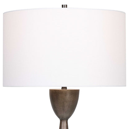 Waller - Handcrafted Cast Table Lamp - Dark Brown