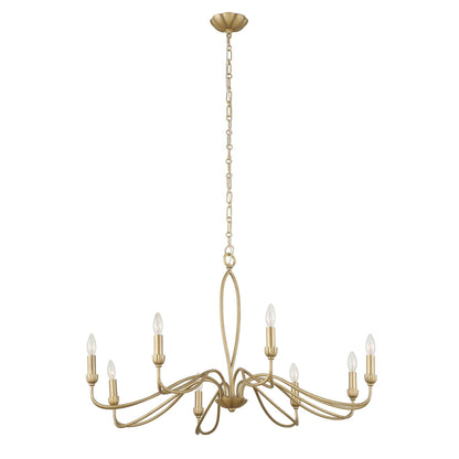 Corella - 8 Light Chandelier - Gold