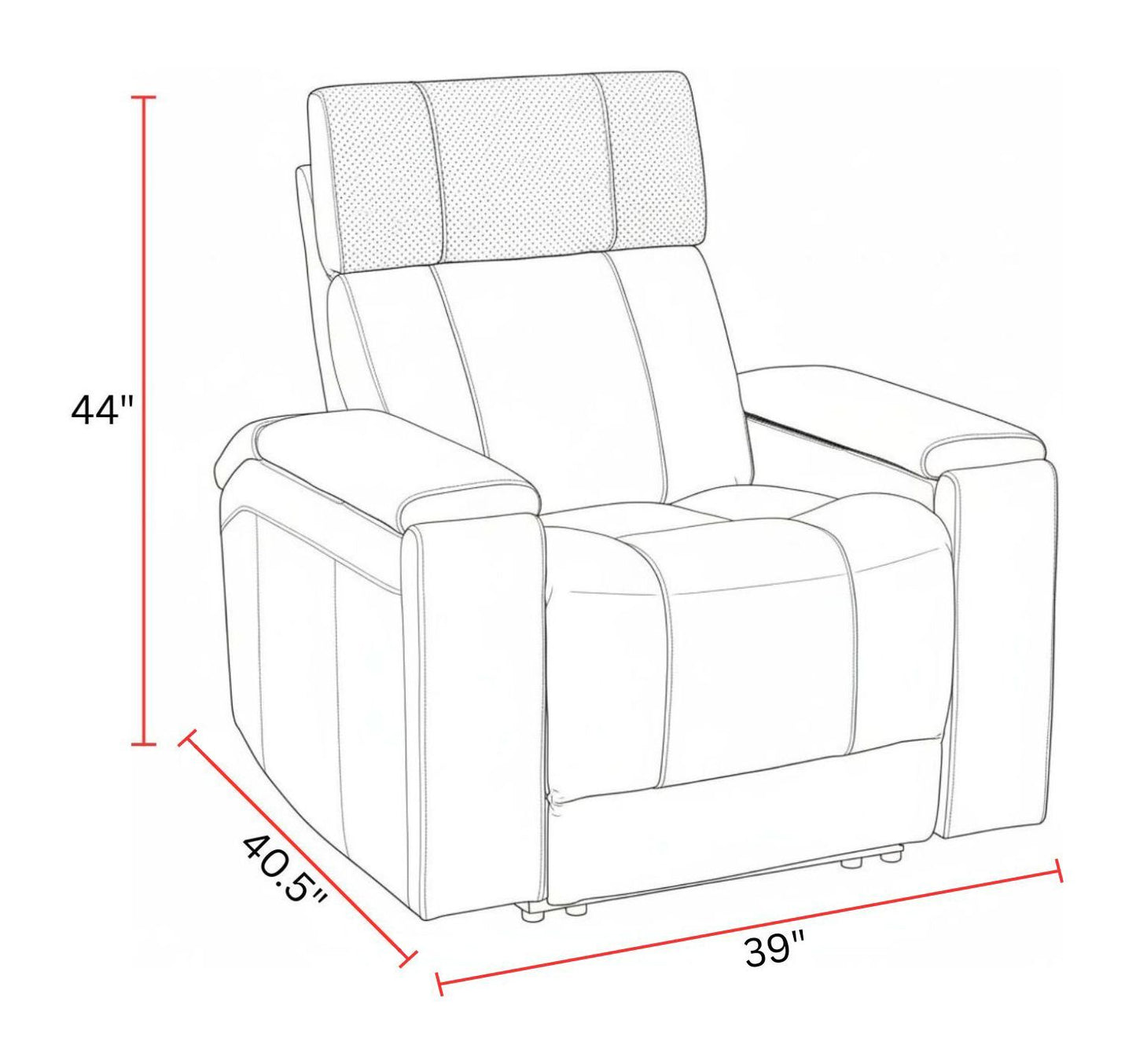 Phoenix - Zero Gravity Power 2 Seat Home Theater Seating With Wedge And Immersive Audio