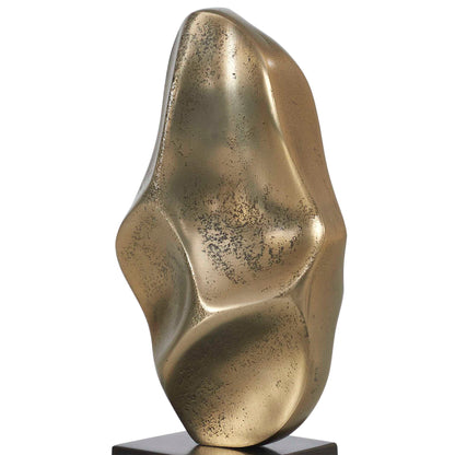 Fluid Geometry - Sculptures (Set of 2) - Black,Gold
