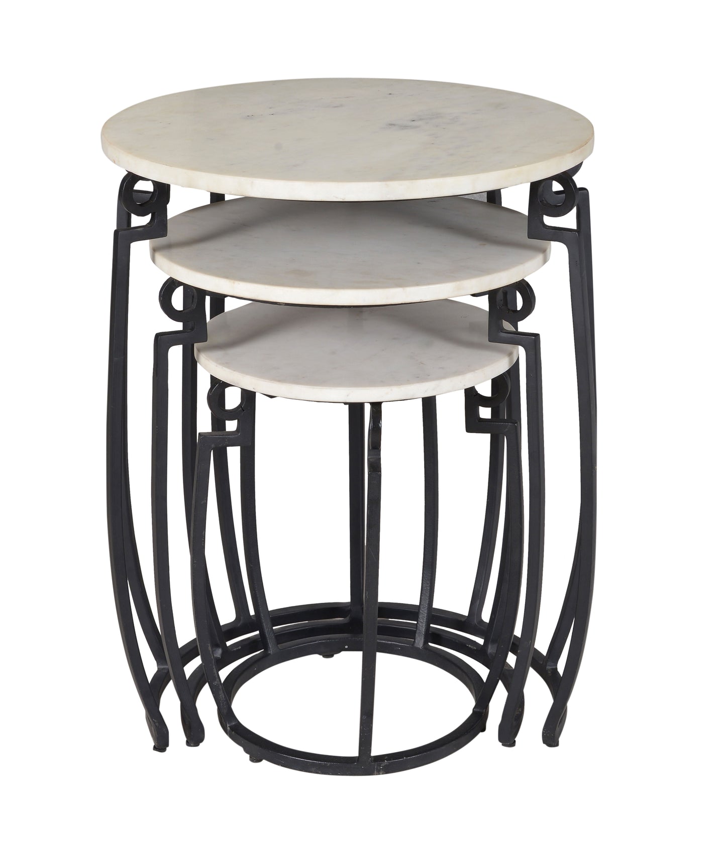 Evander - Nesting Tables (Set of 3) - Ponga Black