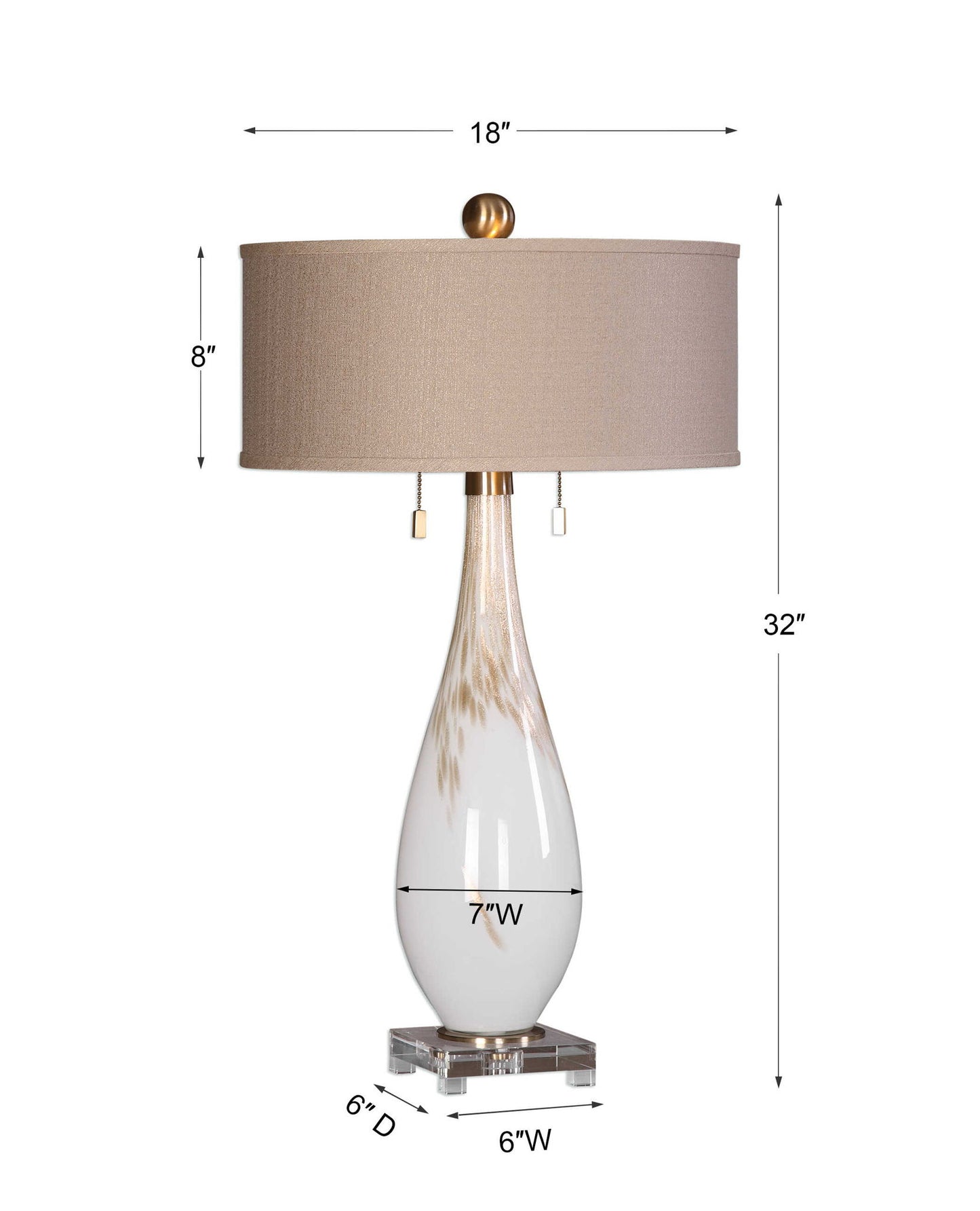 Cardoni - Glass Table Lamp
