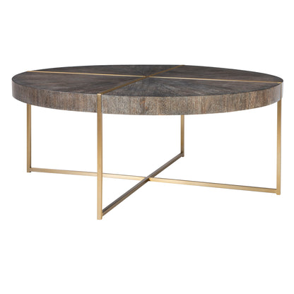 Taja - Round Coffee Table - Dark Brown