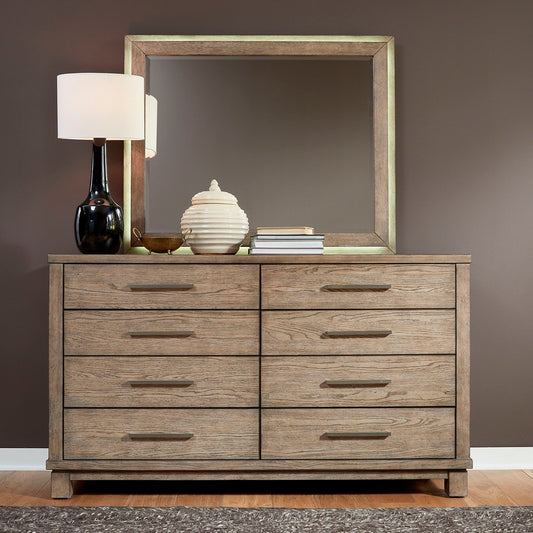 Canyon Road - Dresser & Mirror - Light Brown