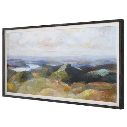 Above - The Lakes Framed Landscape Print - Gray