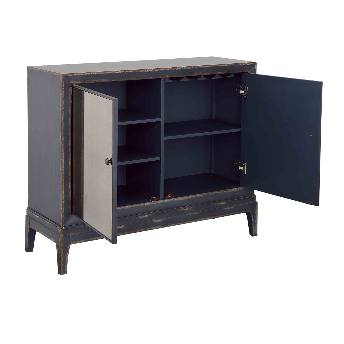 Thunderstruck - Two Door Bar Cabinet - Night Sky