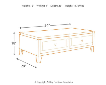 Chazney - Rustic Brown - Lift Top Cocktail Table