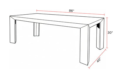 Crossings - Downtown Rectangular Dining Table - Amber