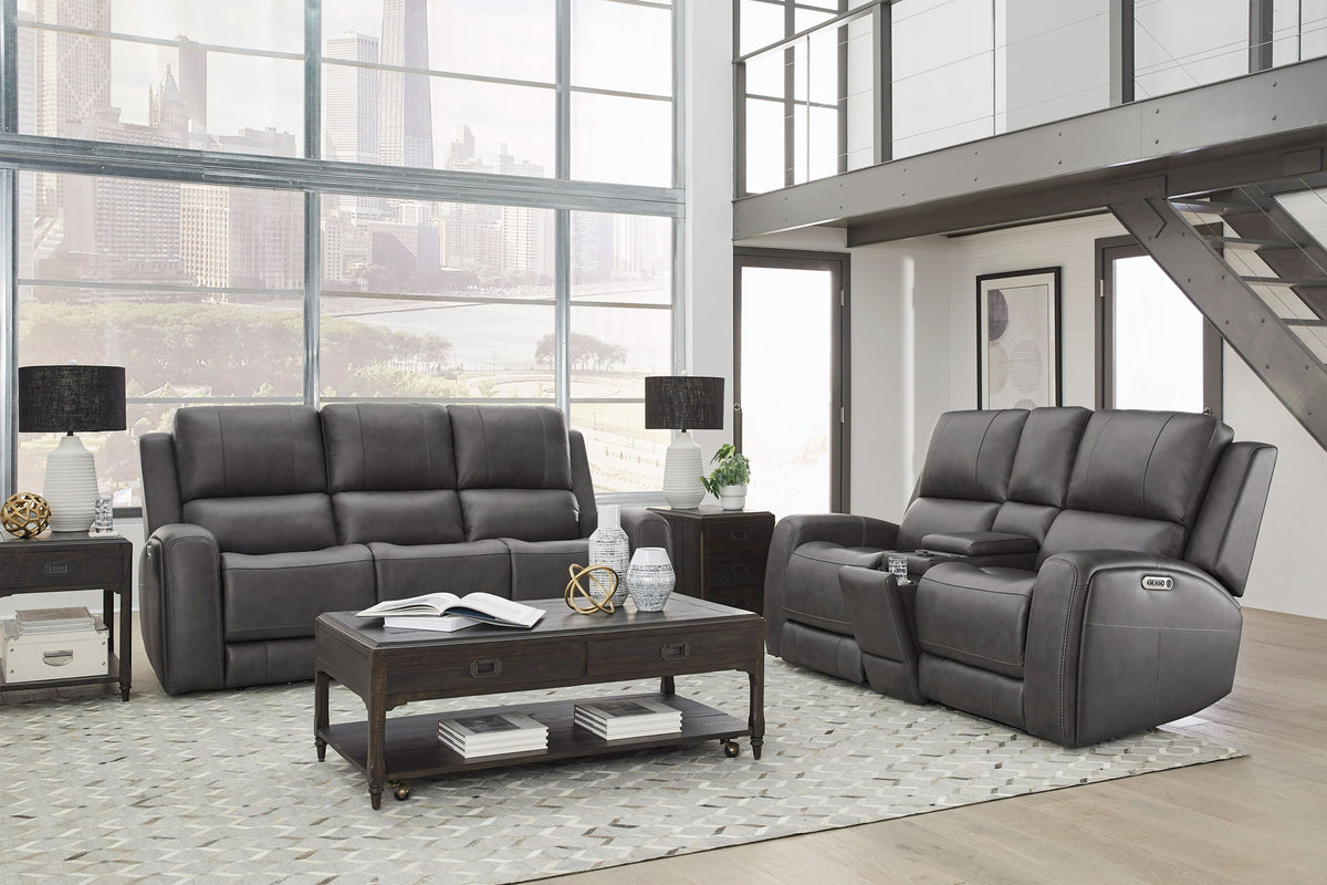 Belmont - Power Zero Gravity Tilt Console Loveseat P3