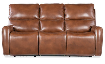 MS - Crosby Zero Gravity Power Sofa With Power Headrest - Brown